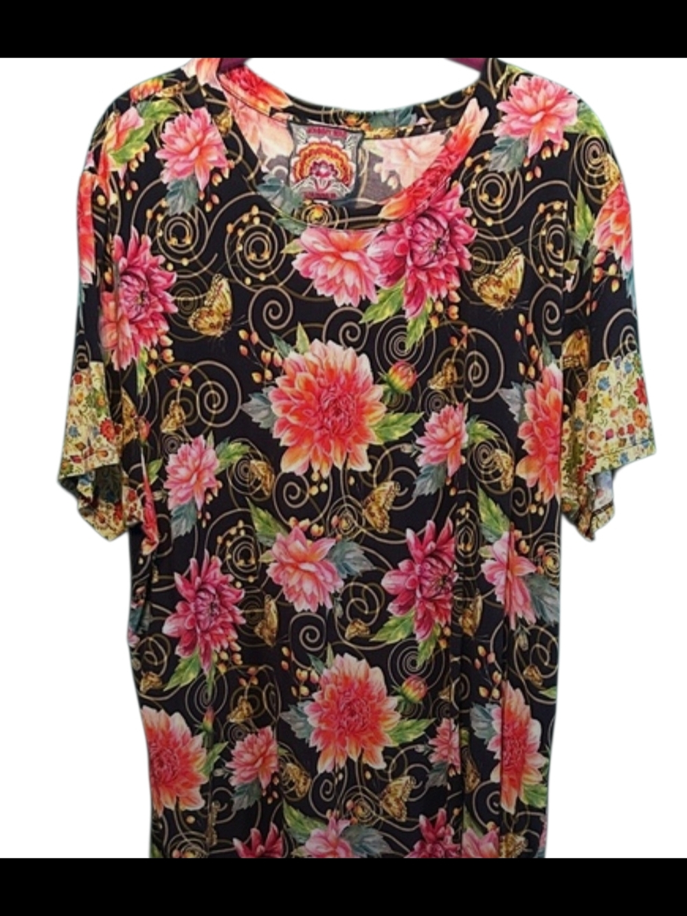 JOHNNY WAS - Janie Short Sleeve Top - XXL